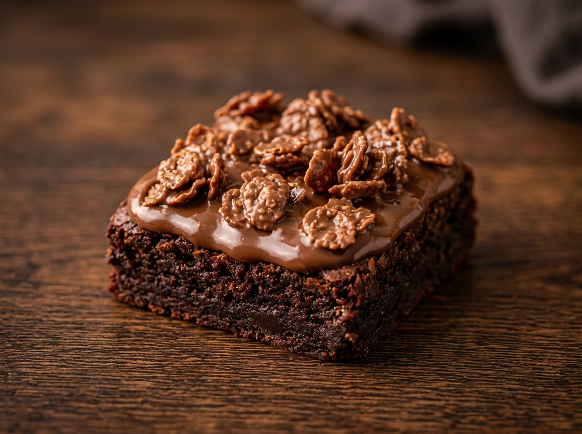Einzelner Brownie: Choco Cornflakes